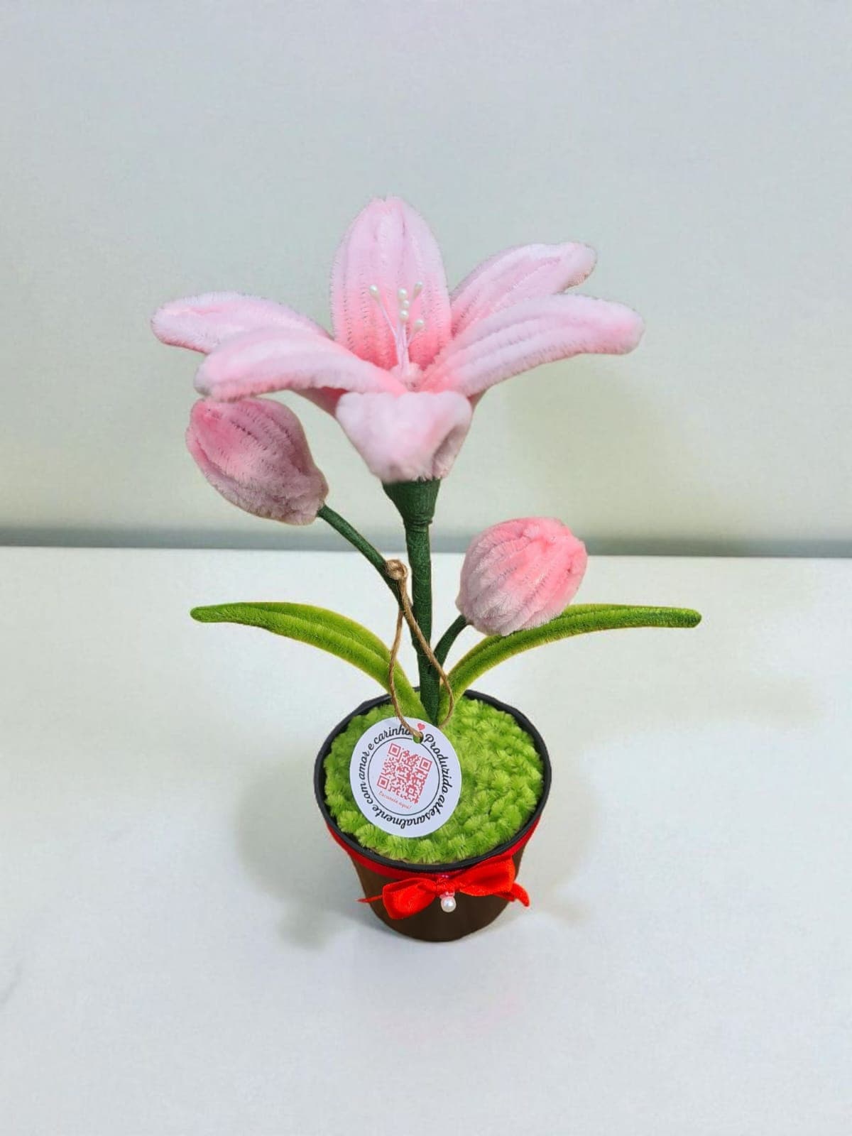 Flor Decorativa com Vaso – até 25 cm