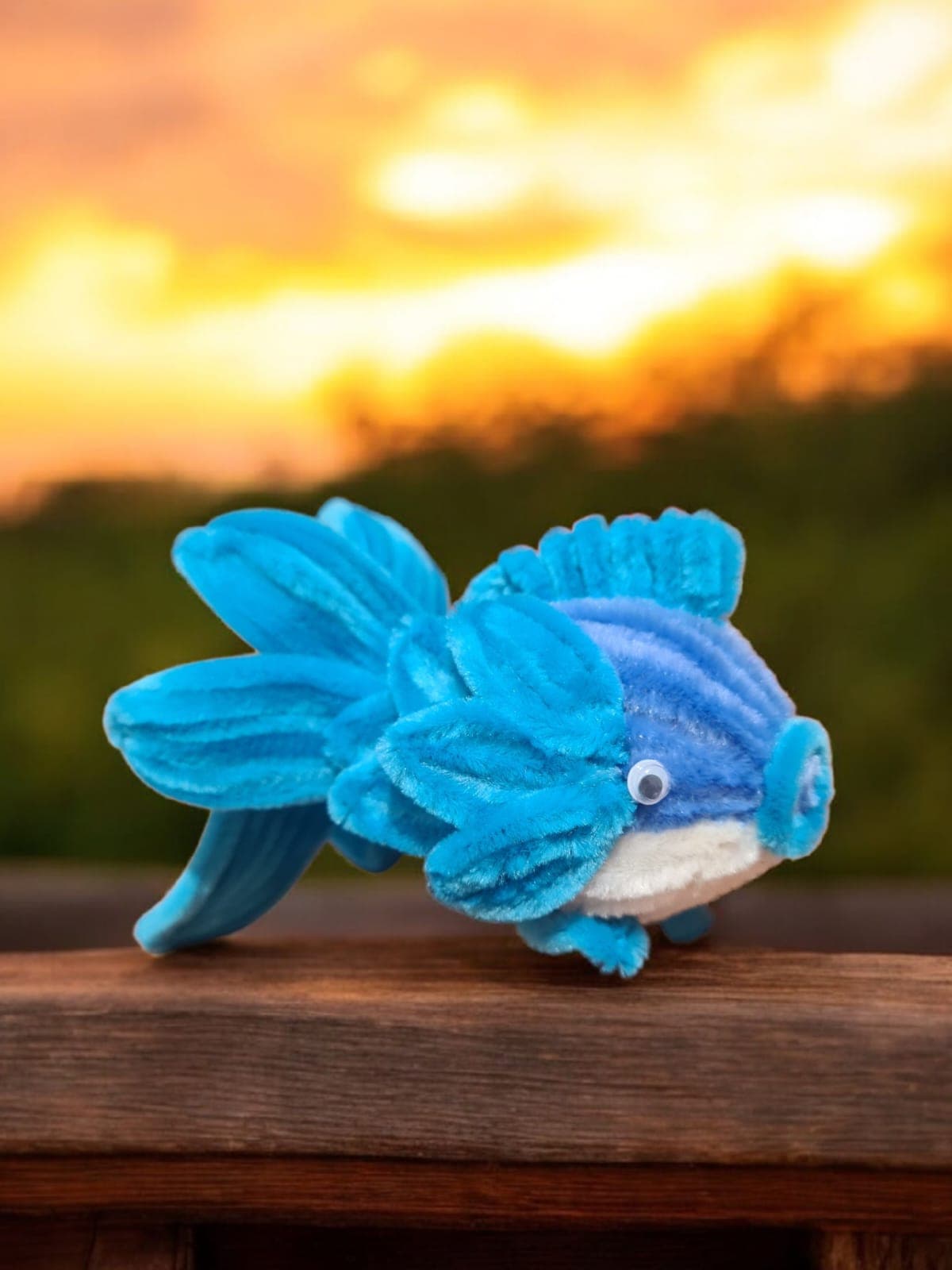 Peixe Decorativo Azul